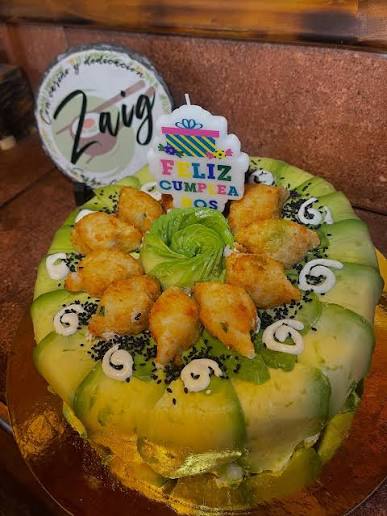 Torta de sushi Zaig para celebrar